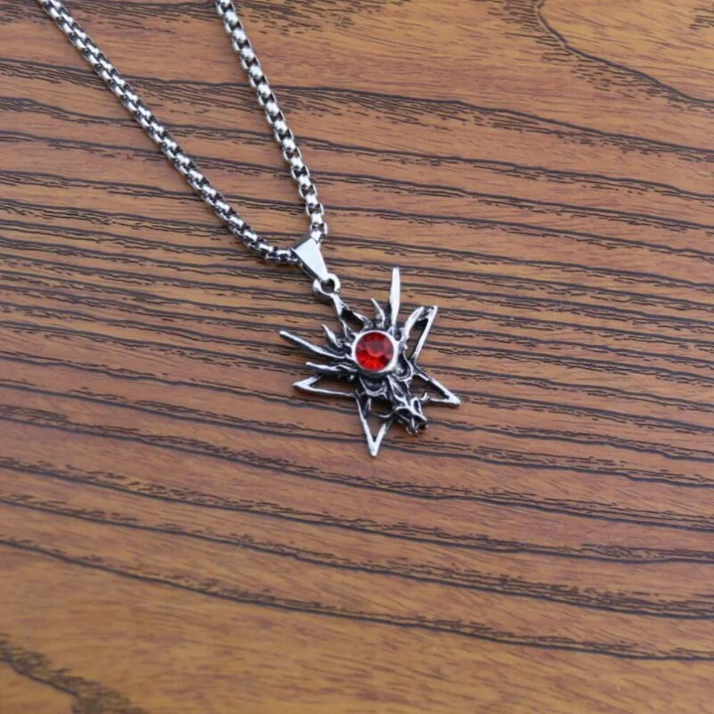 Animal Zodiac Dragon ruby Pendant Necklace for Men, BL55590008